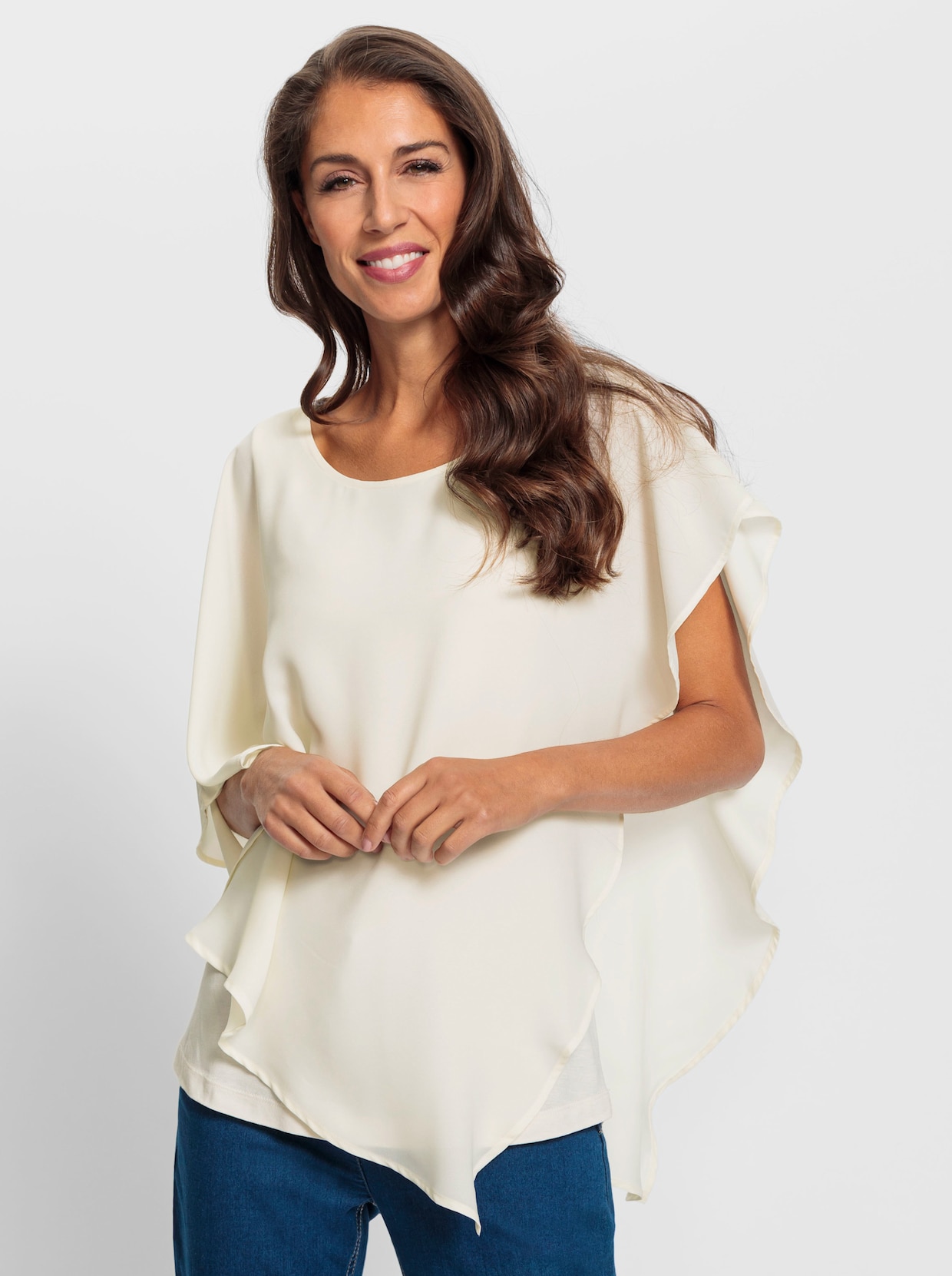 heine Crêpeblouse - champagne
