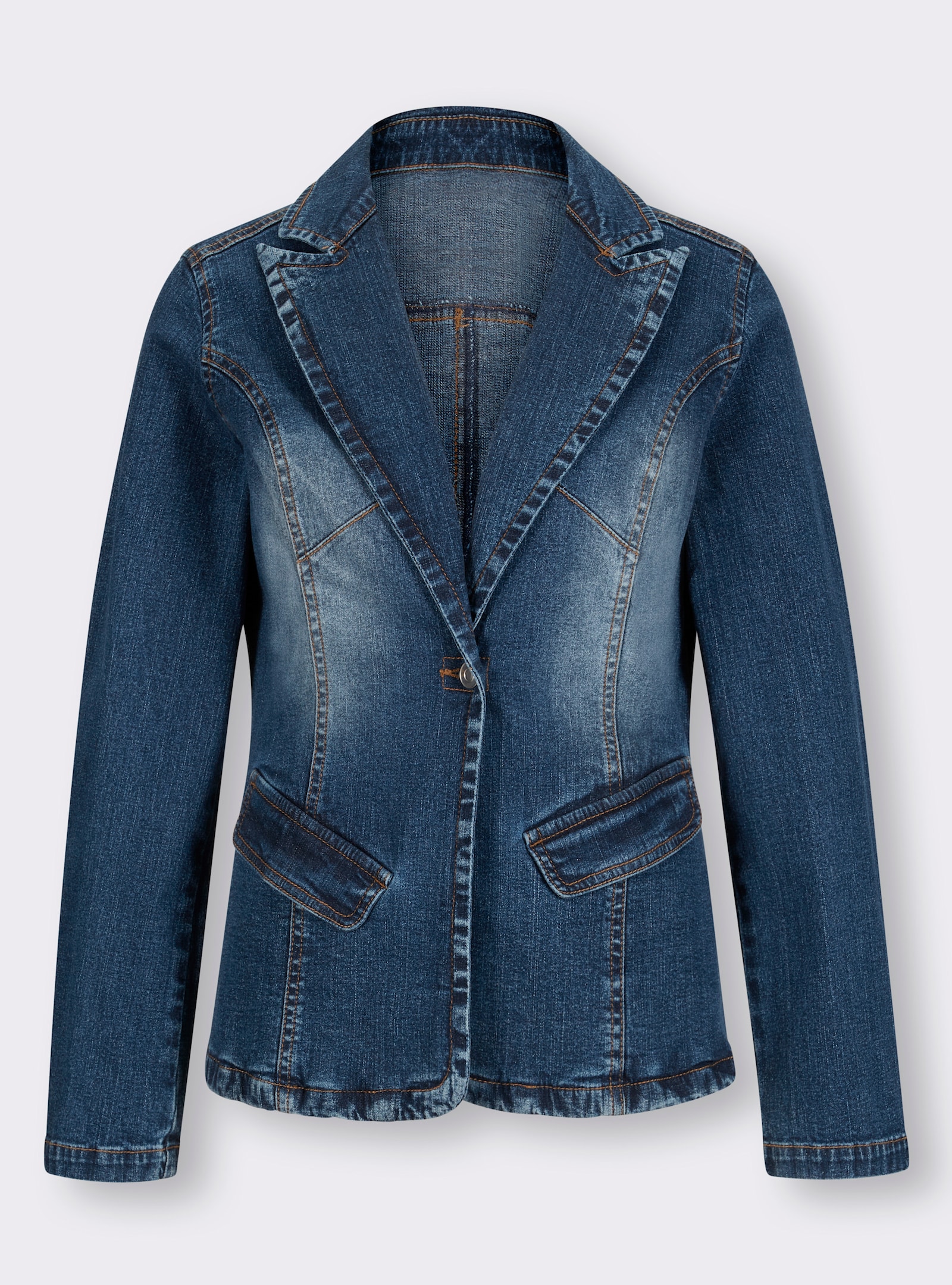 heine Jeansblazer mit Gehschlitz - blue-stone-washed