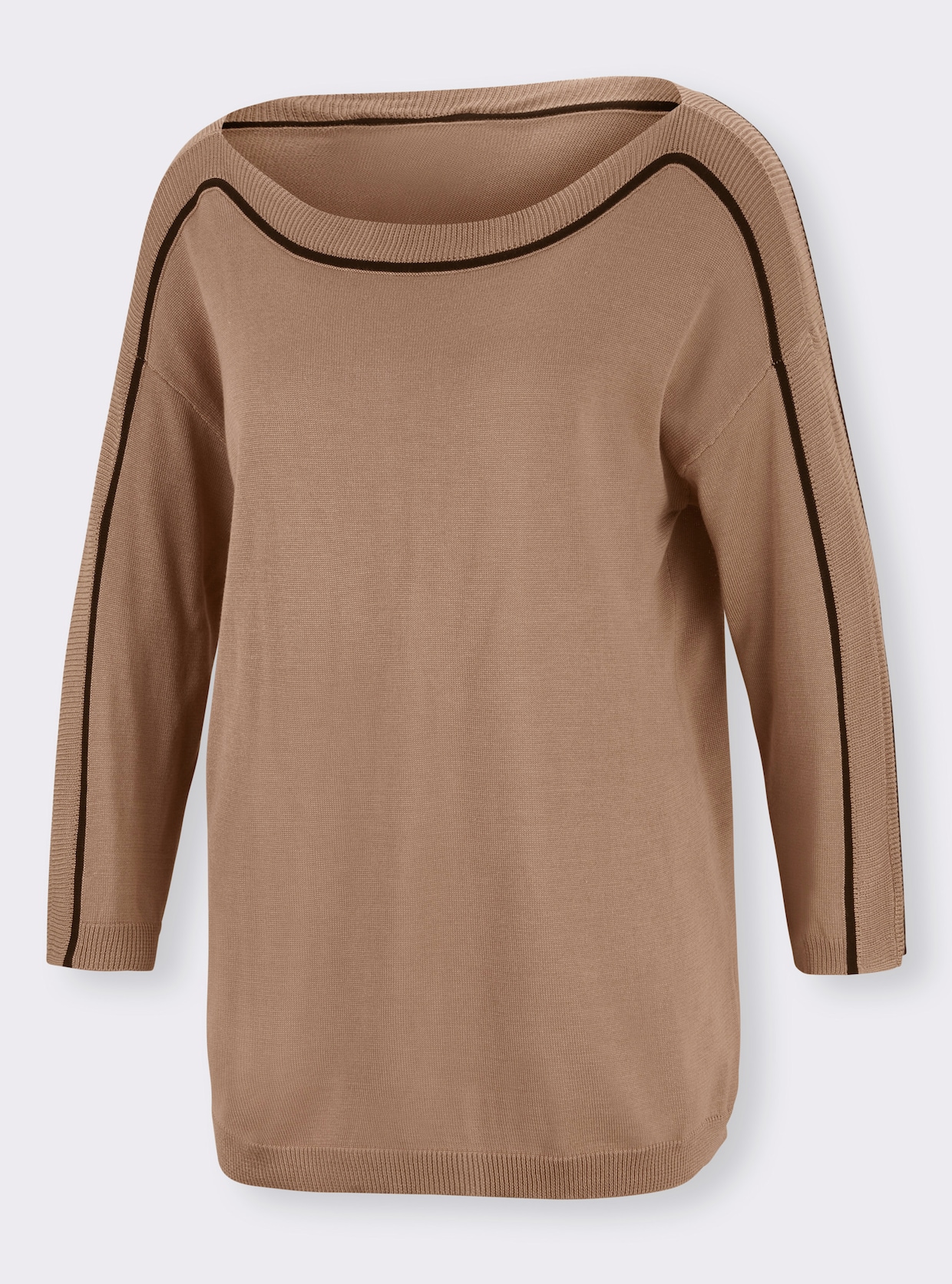 heine Pull en tricot fin - couleur chamois