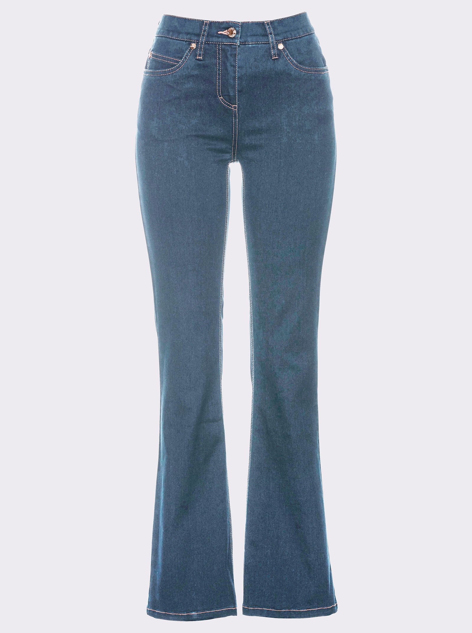 Bootcut jeans in 5-pocketsmodel - blue-bleached