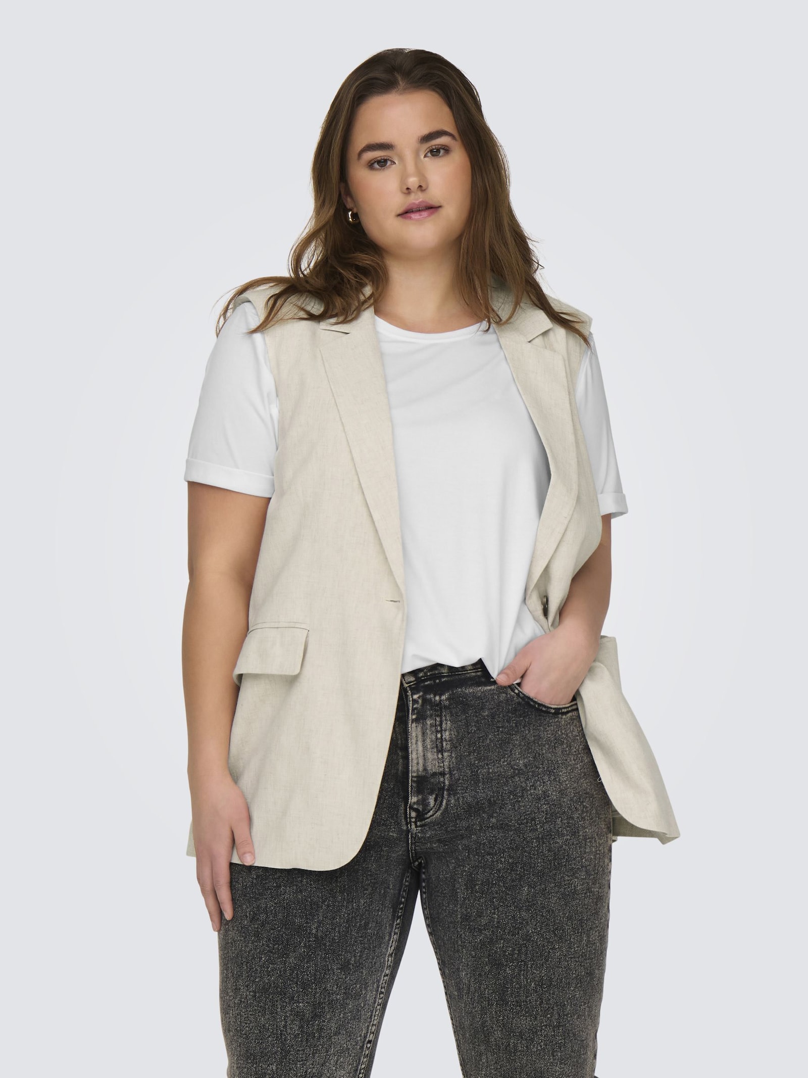 Kurzarmshirt - white