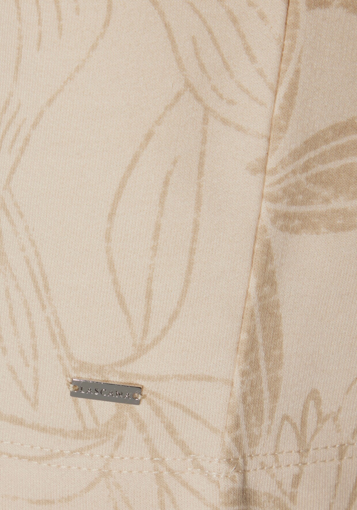 LASCANA Sweatshirt - beige-gemustert