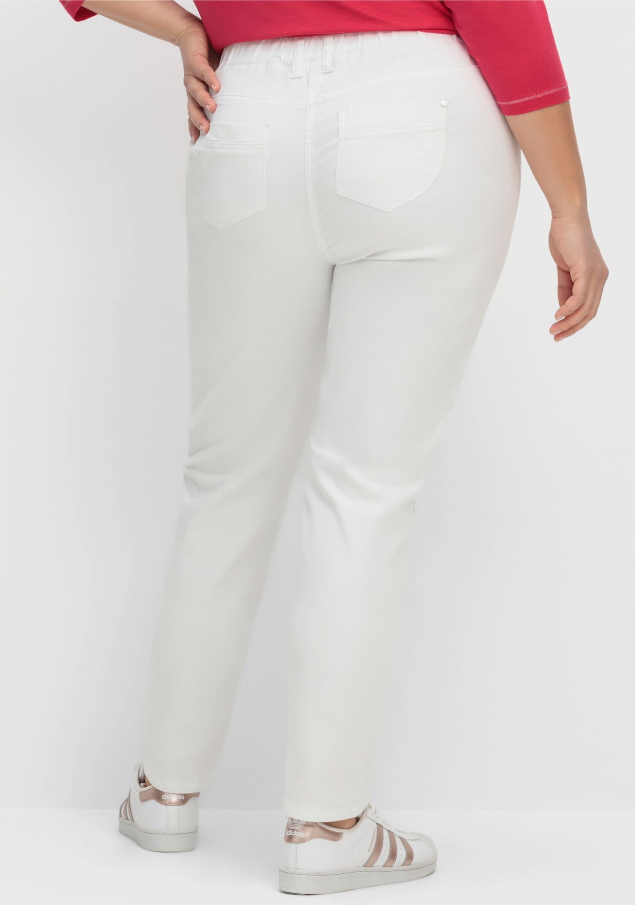 sheego Schlupfhose - weiß