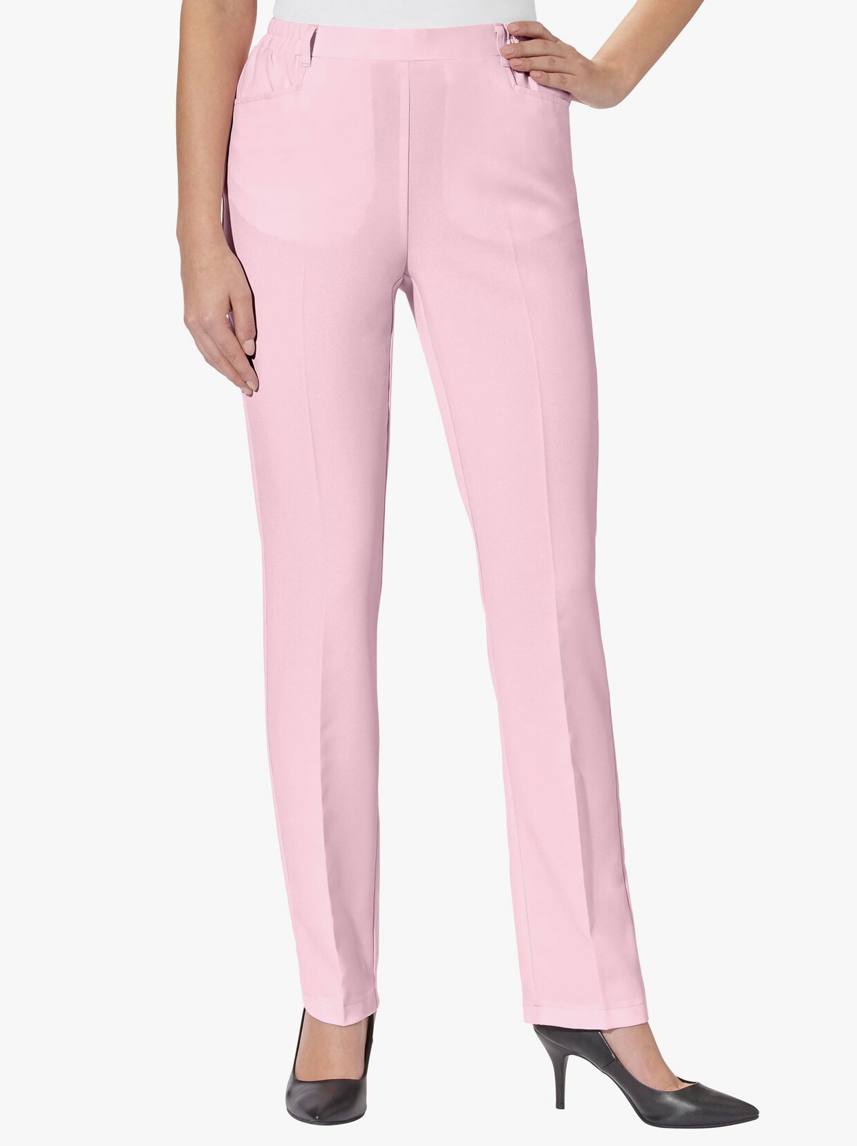 Broek met persplooien - roze