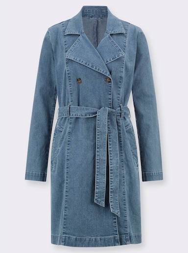 Trenchcoat - blue-bleached