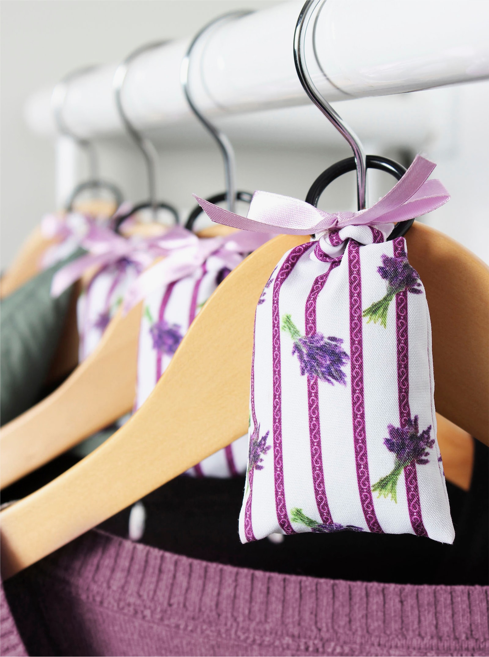 Duftsäckchen - weiß-lila