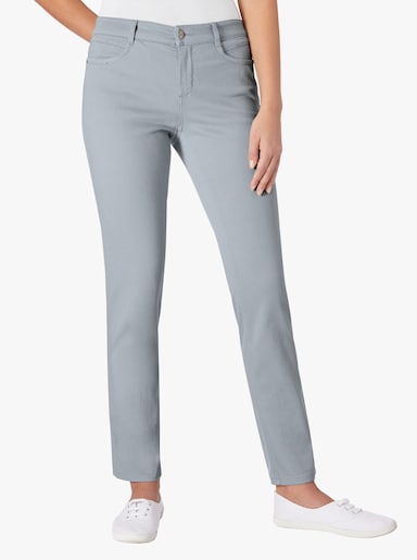 Ascari Stretch-Jeans in Röhren-Form - grau