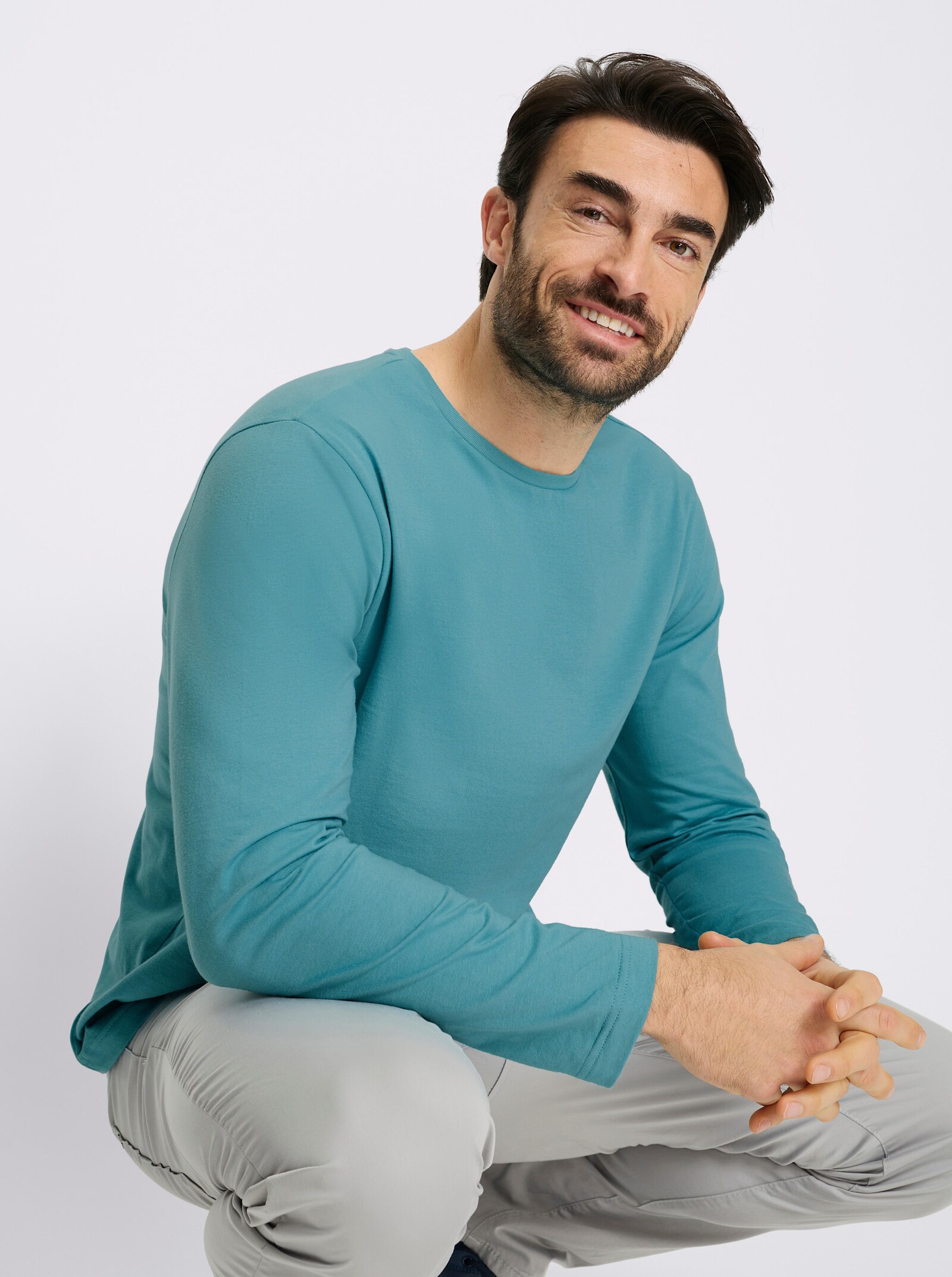 Catamaran Langarmshirt im Doppelpack - ozean + marine