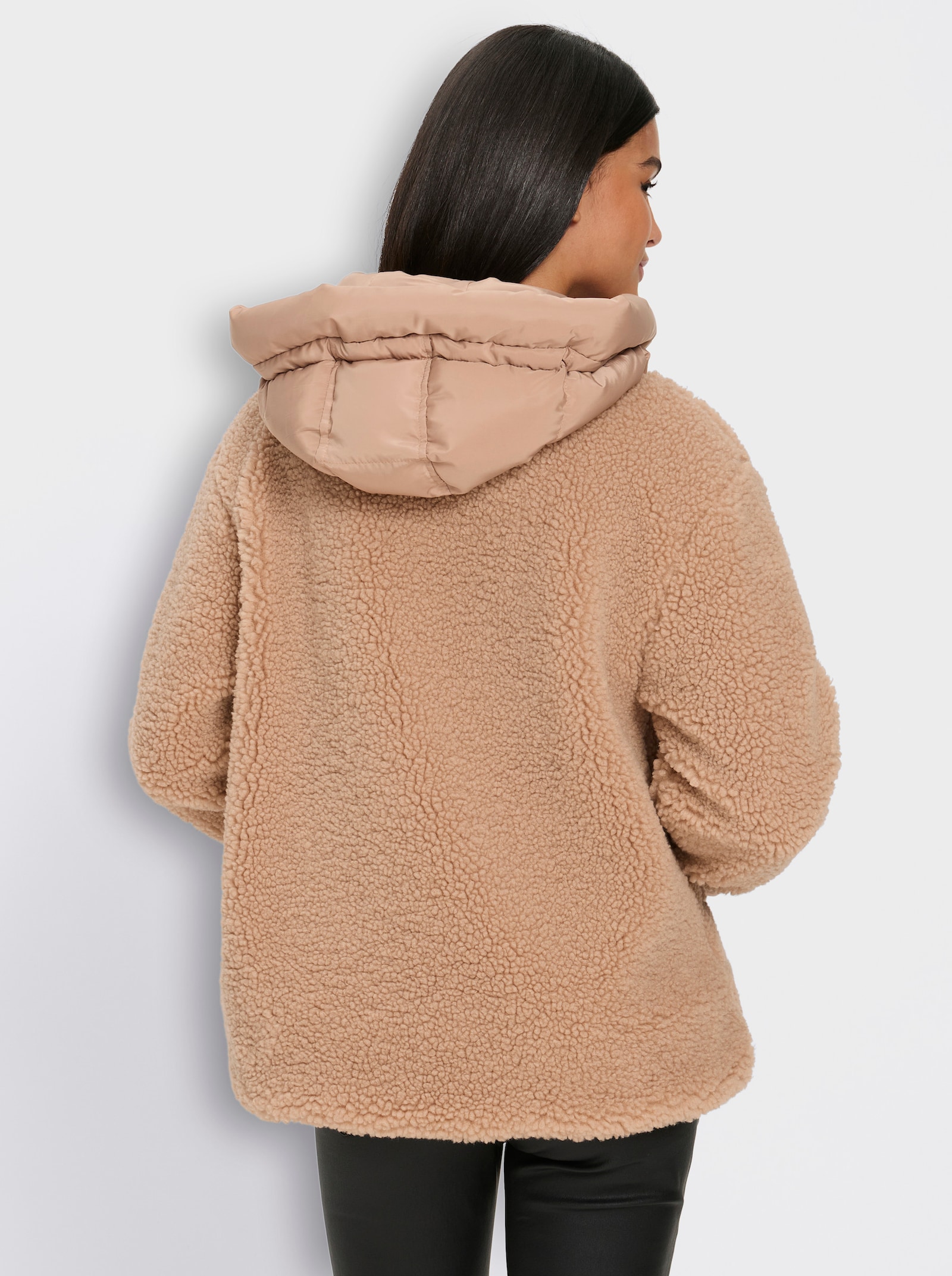 heine Jacke aus Fell-Imitat - beige