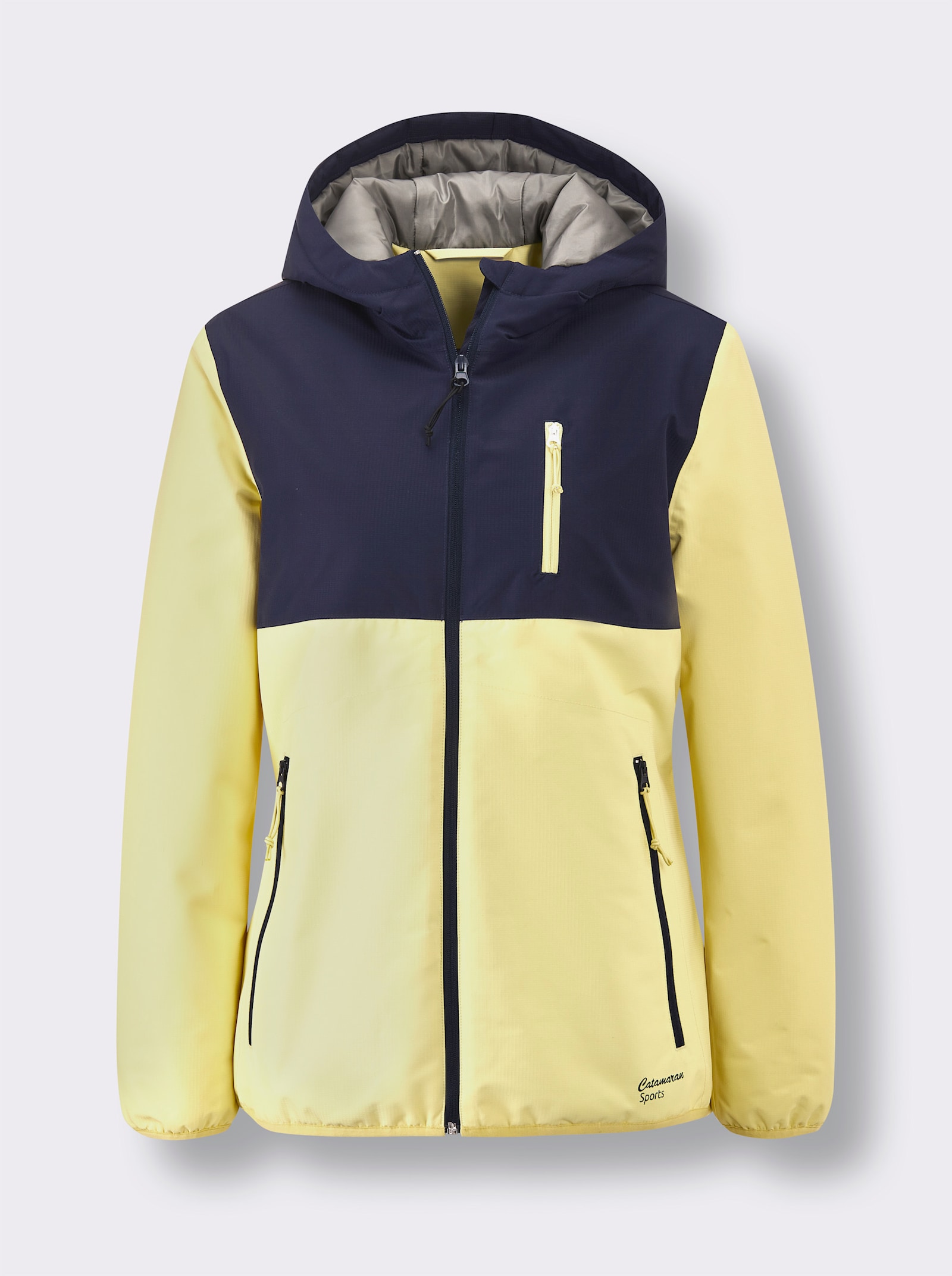 Catamaran Sports Funktionsjacke in wärmender Qualität - marine-zitrone