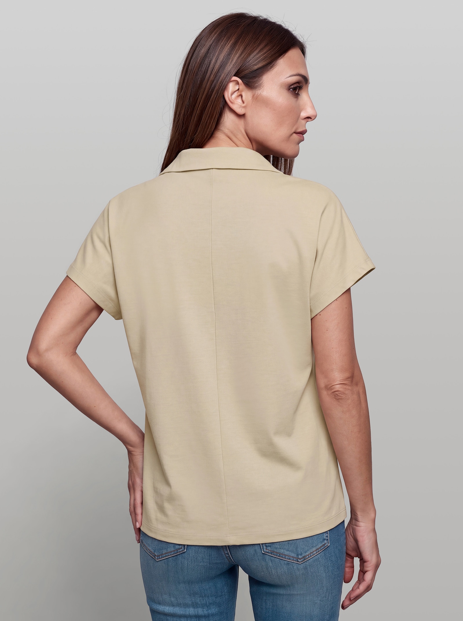 heine Sweatshirt mit Pailletten - sand