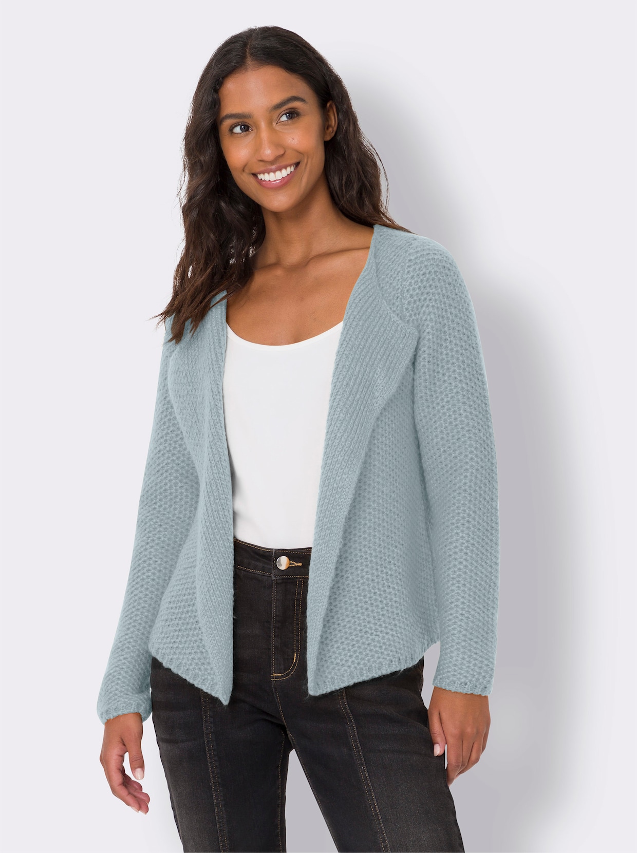 heine Strickjacke - hellblau