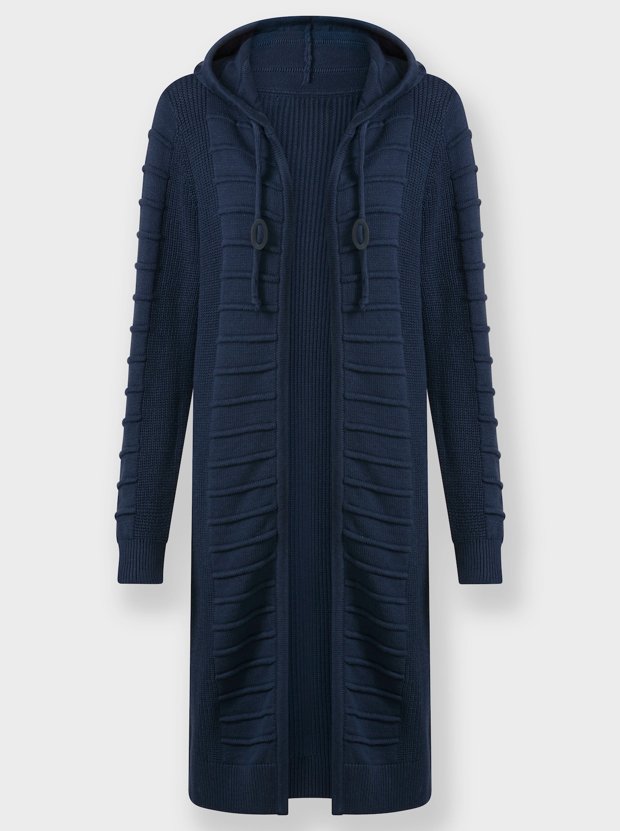 Longstrickjacke - dunkelblau