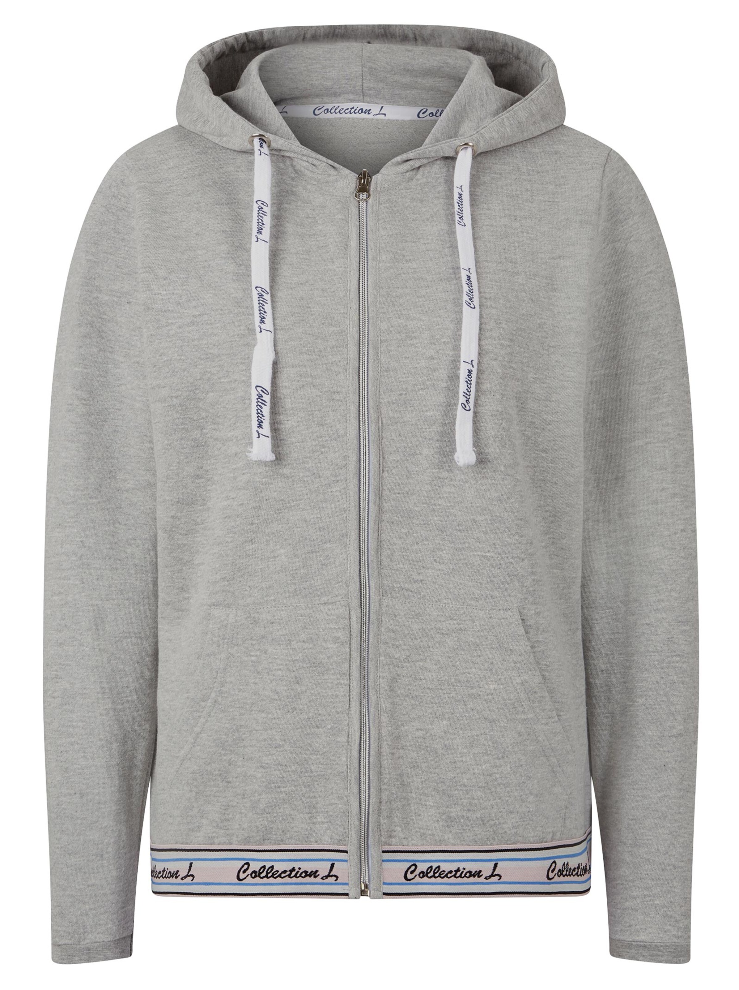 Collection L Shirtjacke - grau-meliert