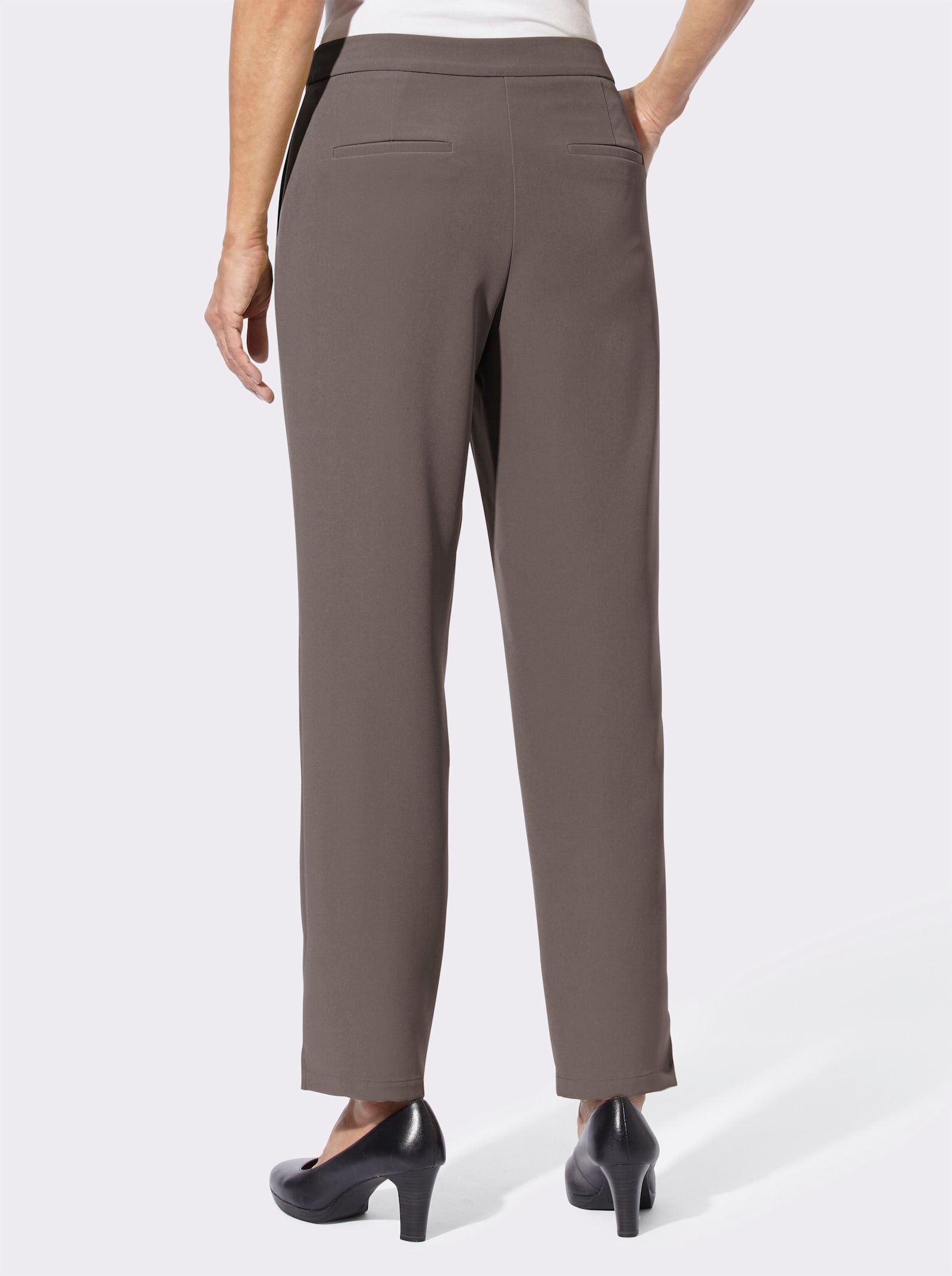 Stretch-Hose in Koffer-Qualität - dunkeltaupe