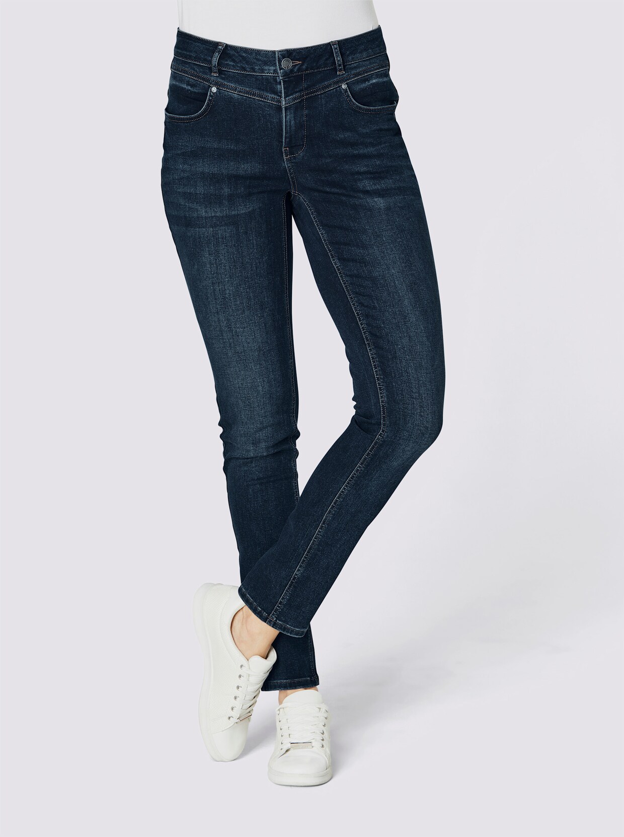 Creation L Premium Baumwoll-Lyocell-Jeans - dark blue