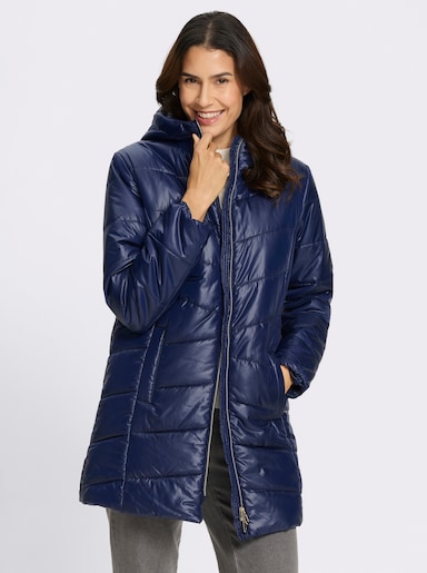 Longjacke mit Steppmuster - marine
