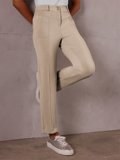 CREATION L PREMIUM Jerseyhose - beige