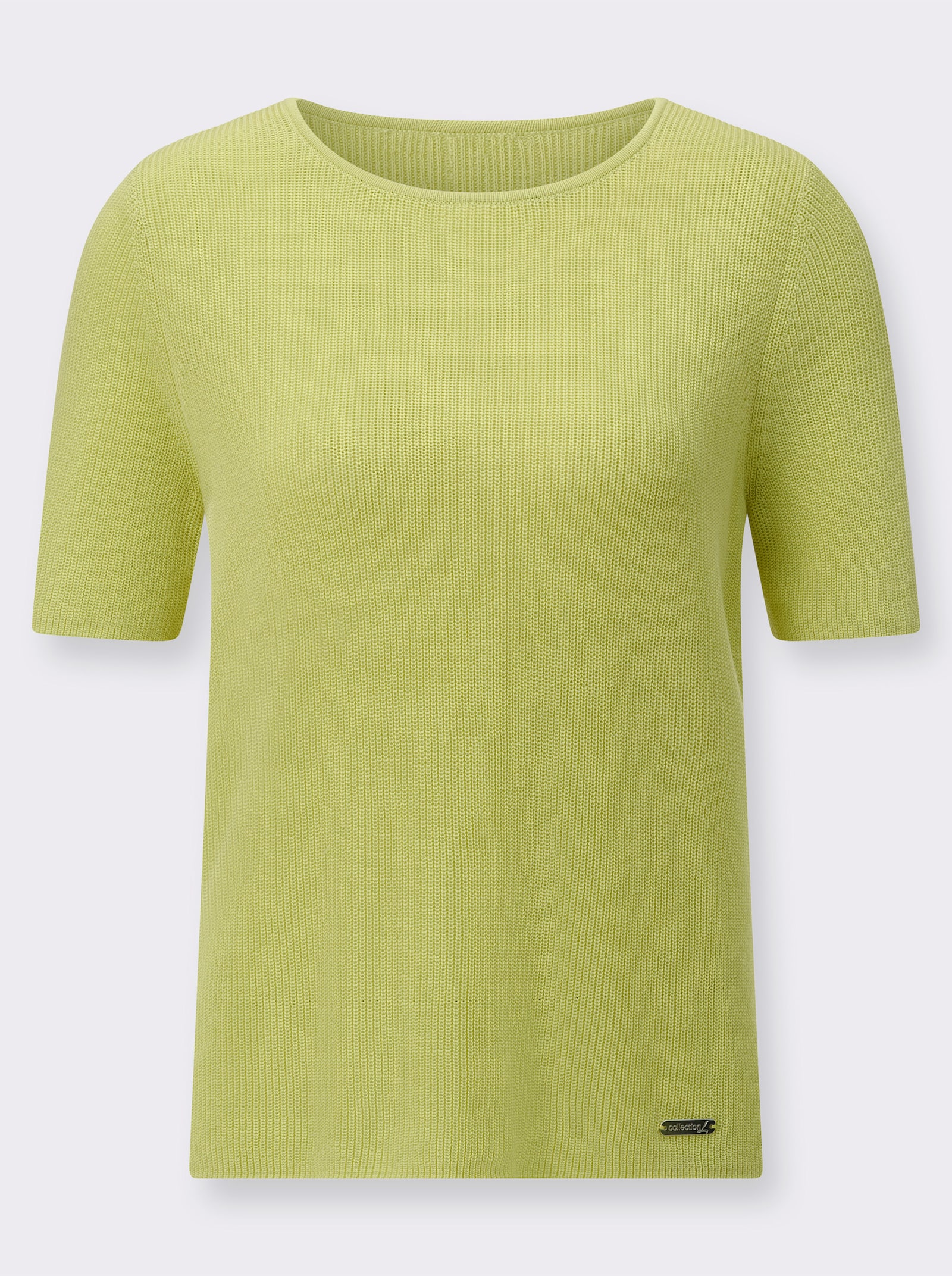 Twin-Set aus reiner Baumwolle - pistazie