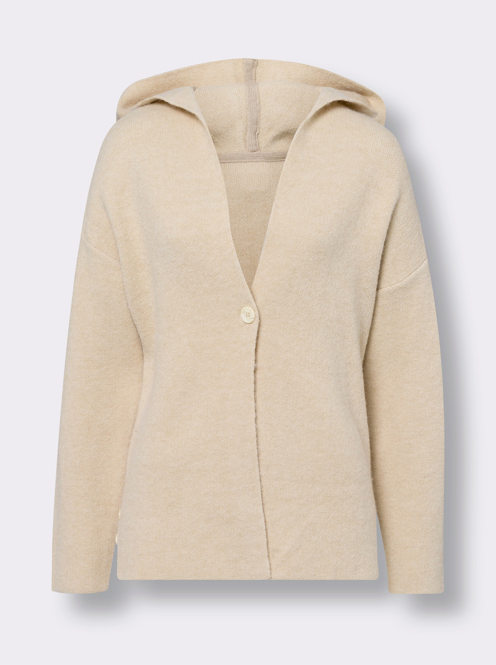 heine Svetr s bočními rozparky - písková