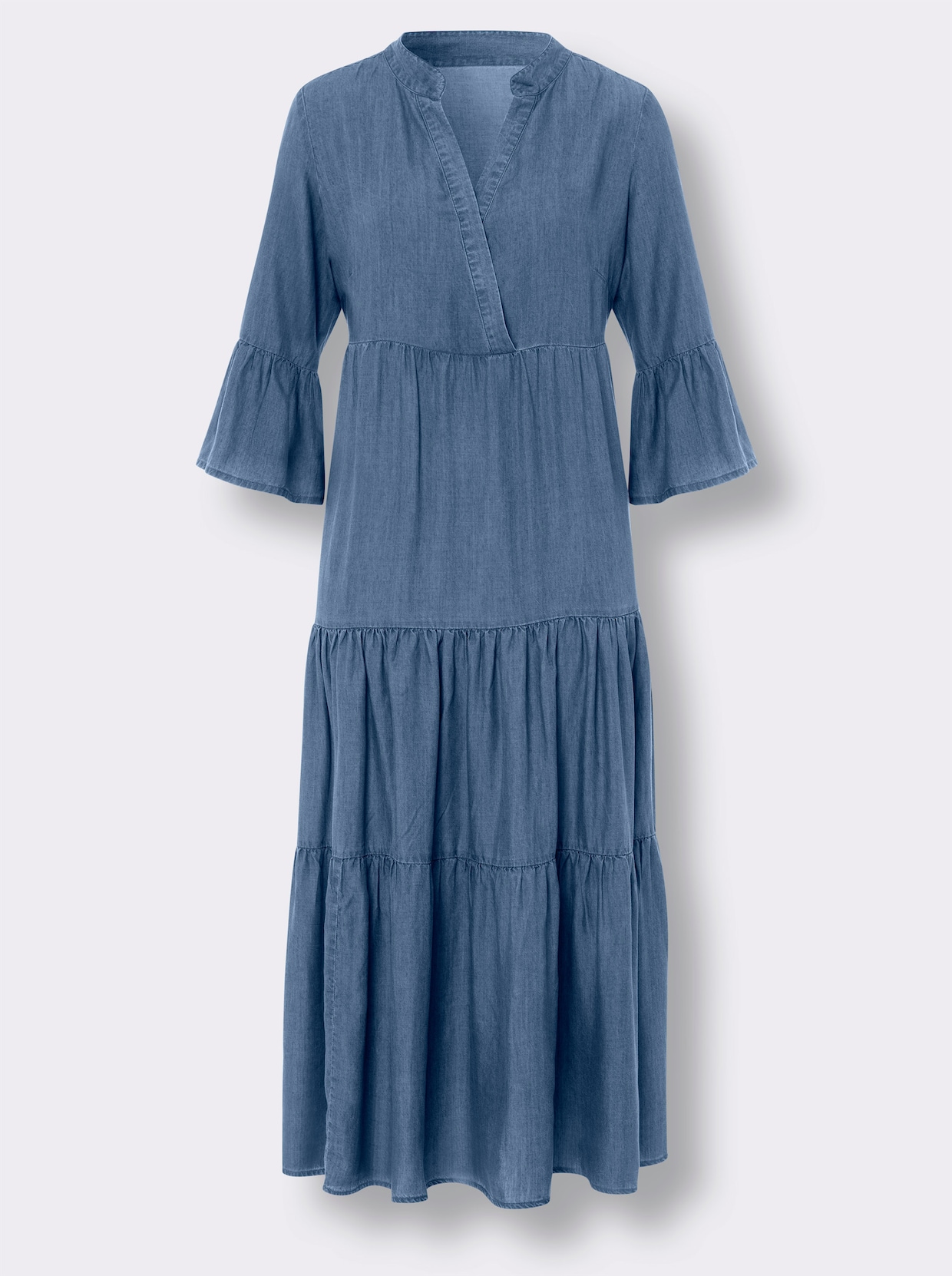 heine Robe à effet étagé - bleu jean