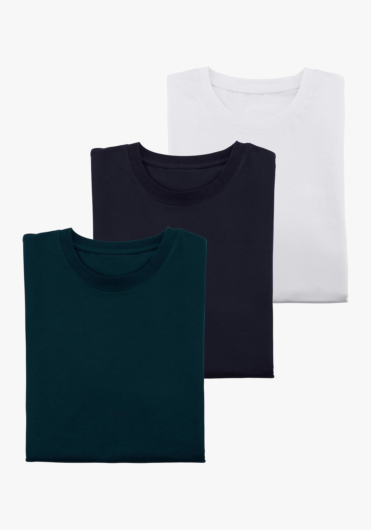 H.I.S T-Shirt - petrol, navy, weiß