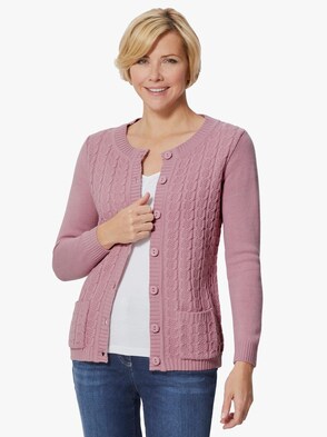 Strickjacke - altrosé