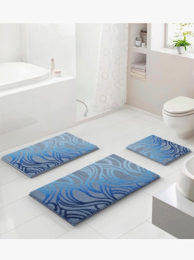 Grund Badematte - blau-grau