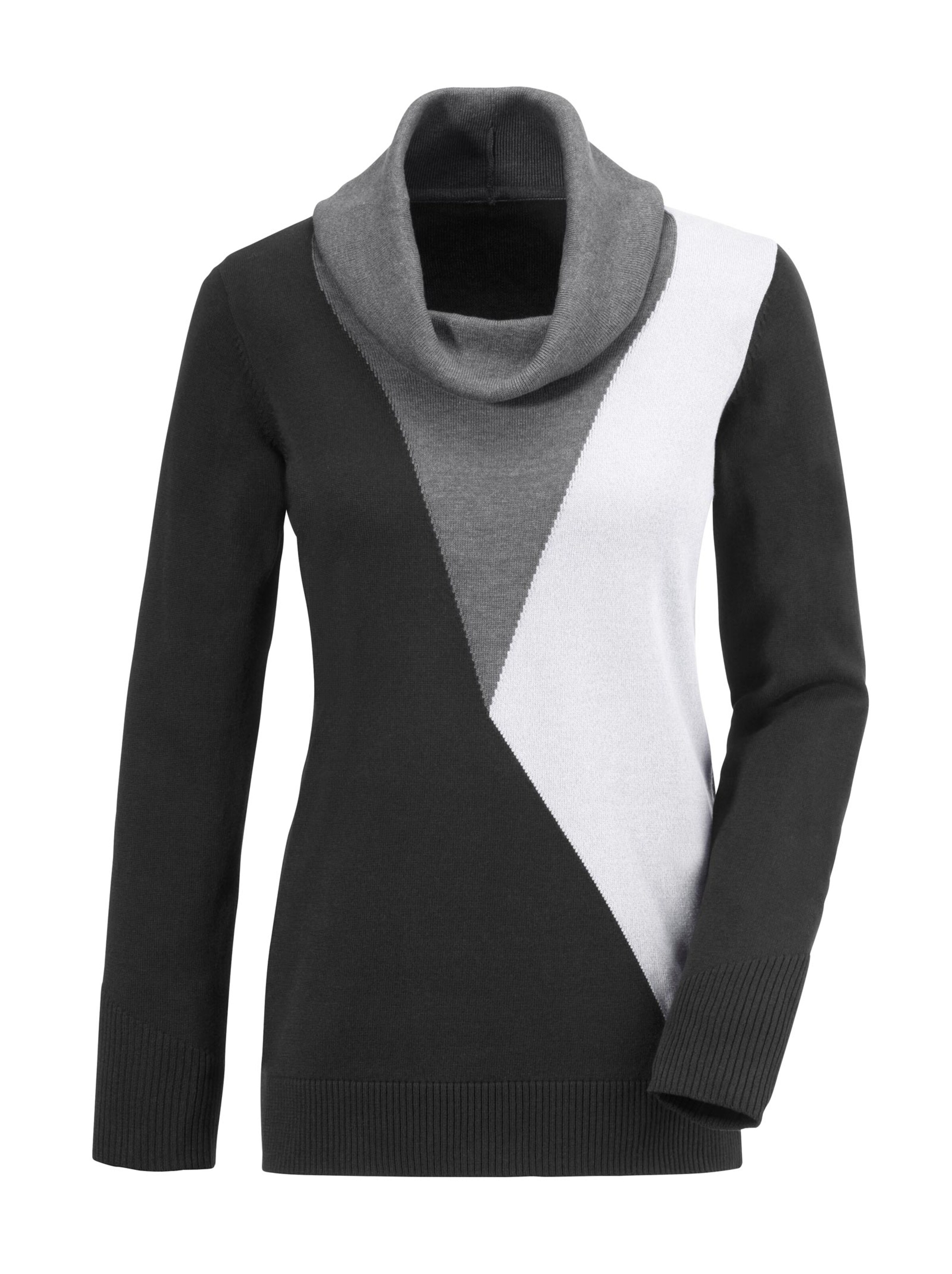 Pullover - schwarz-grau