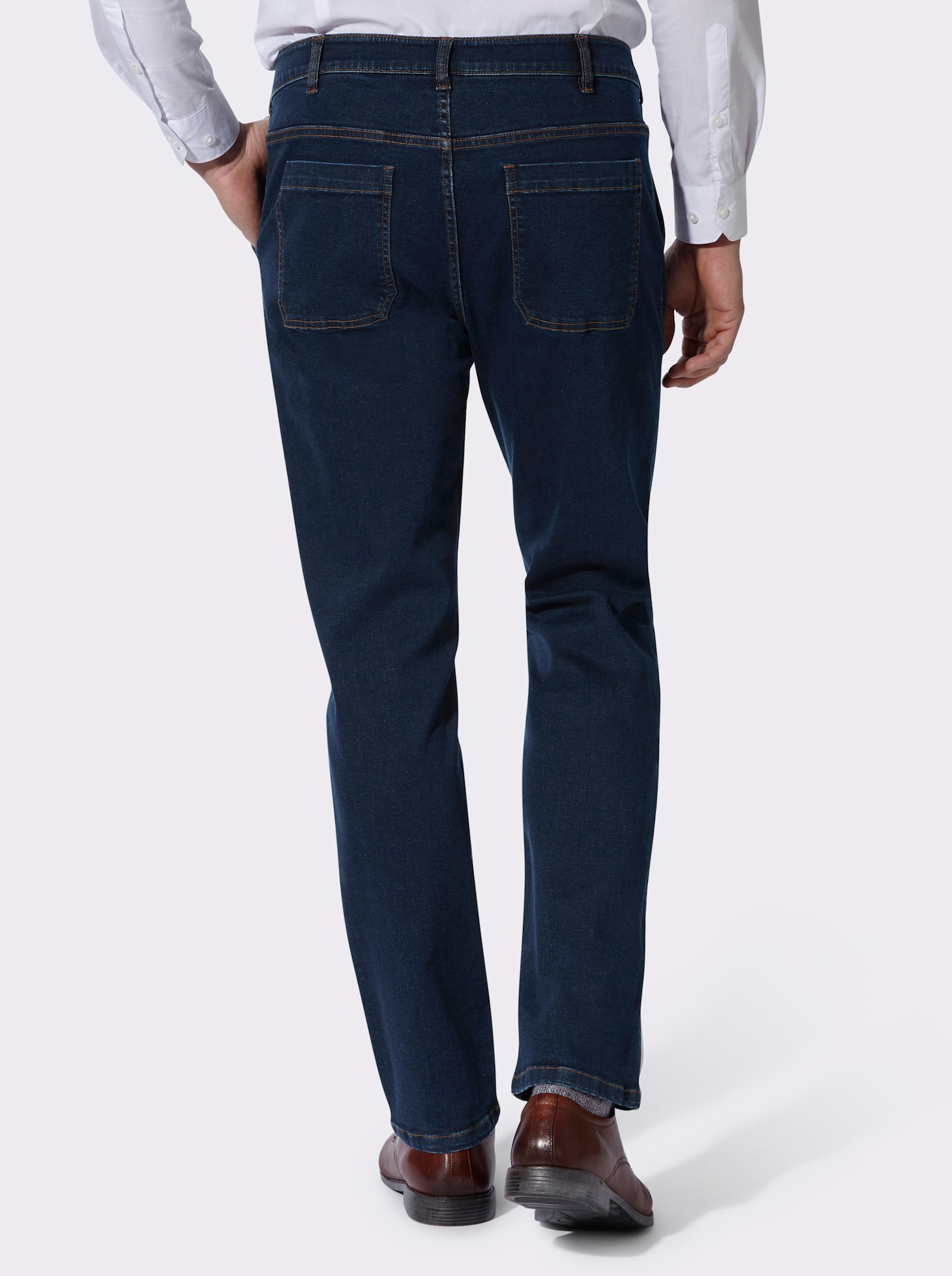 Trachtenjeans mit abnehmbarem Latz - dark blue