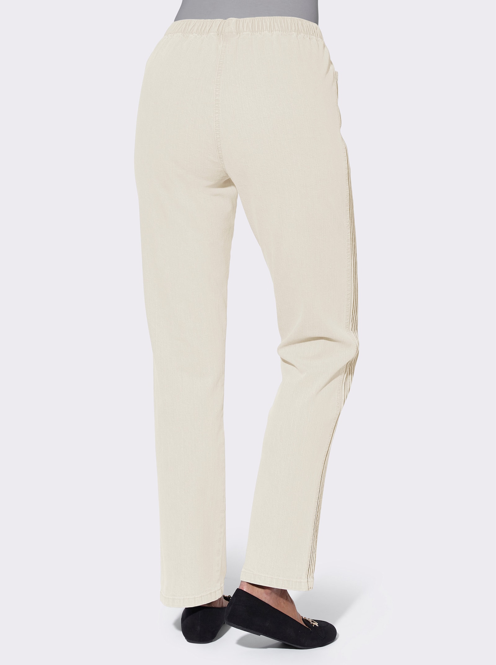 Jeans met tweede zijnaad - wit