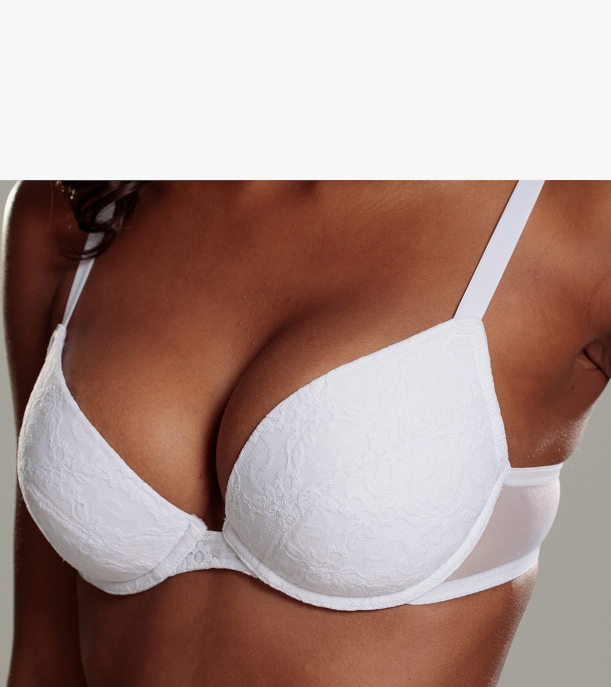 petite fleur Push-up-BH - 2xweiss+1xschwarz