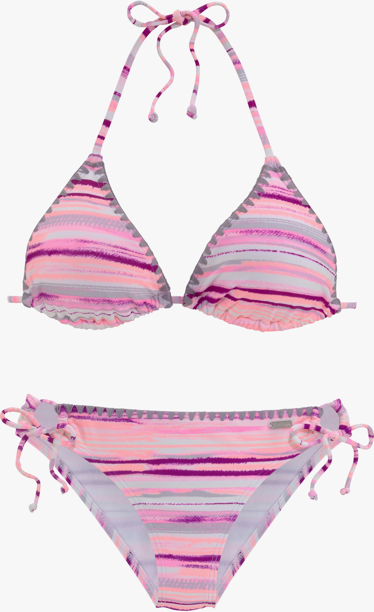 Venice Beach Triangelbikini - zalm geprint