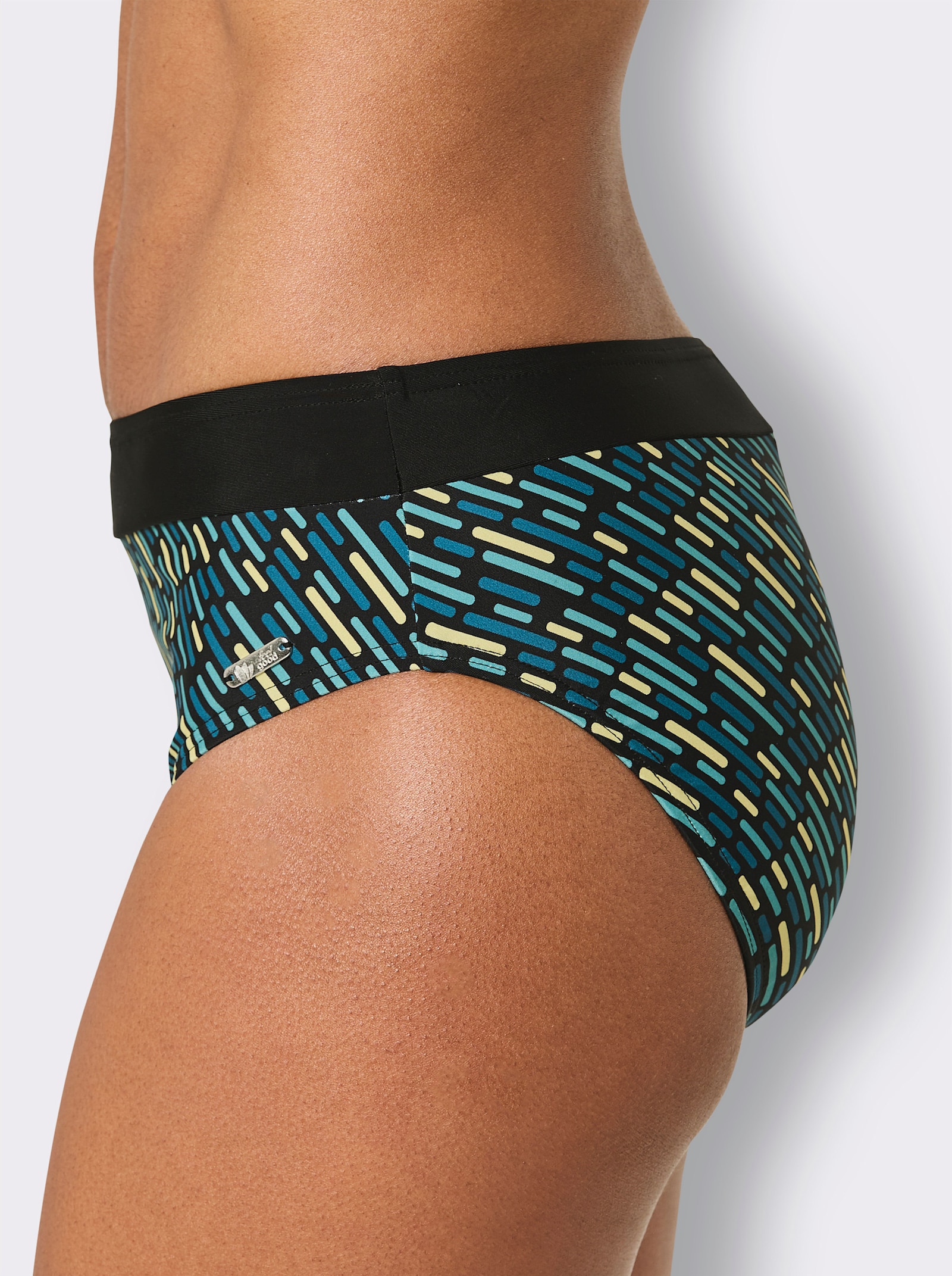 Bikini-Slip - schwarz-topas