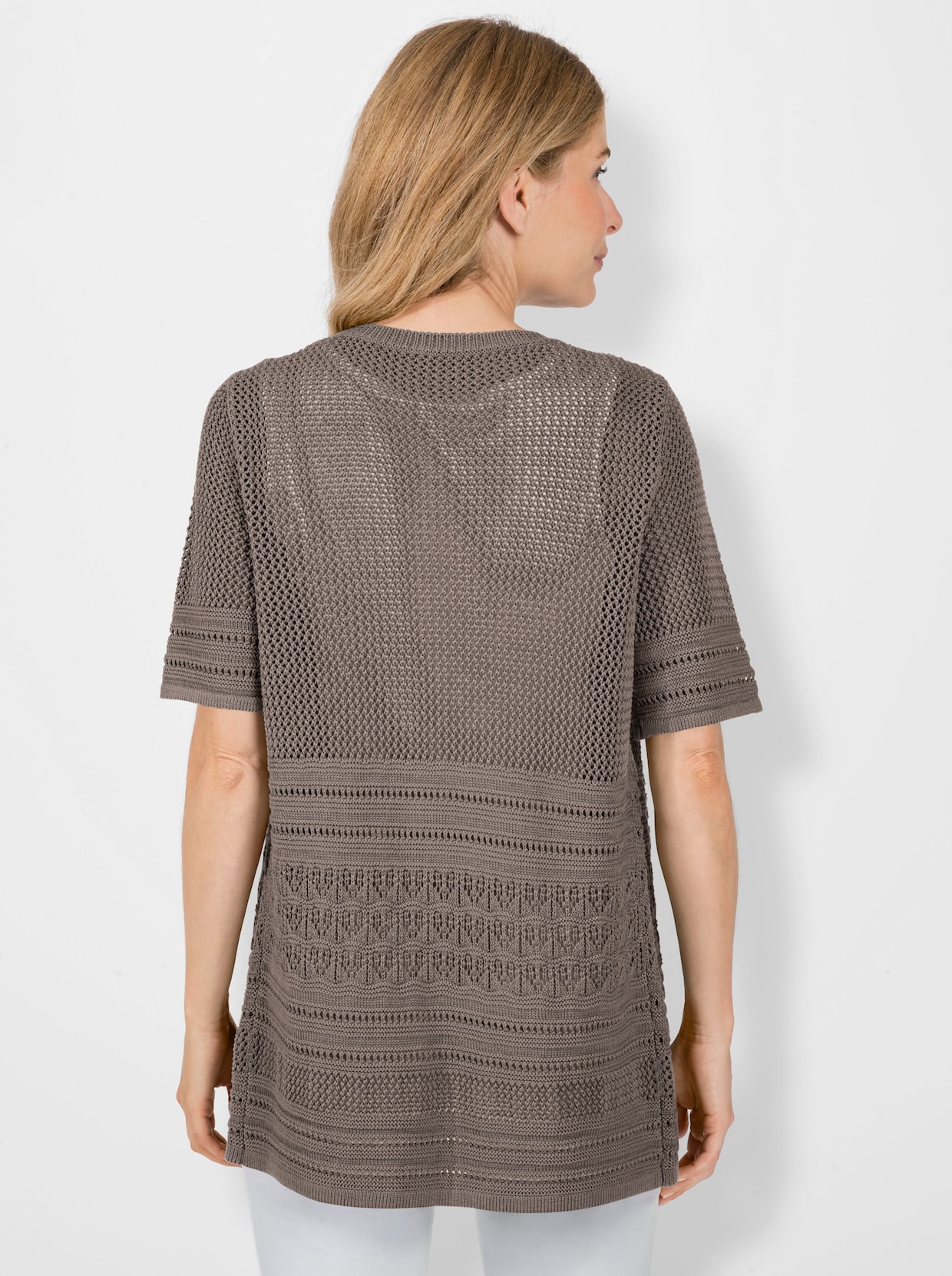 Veste en tricot - taupe