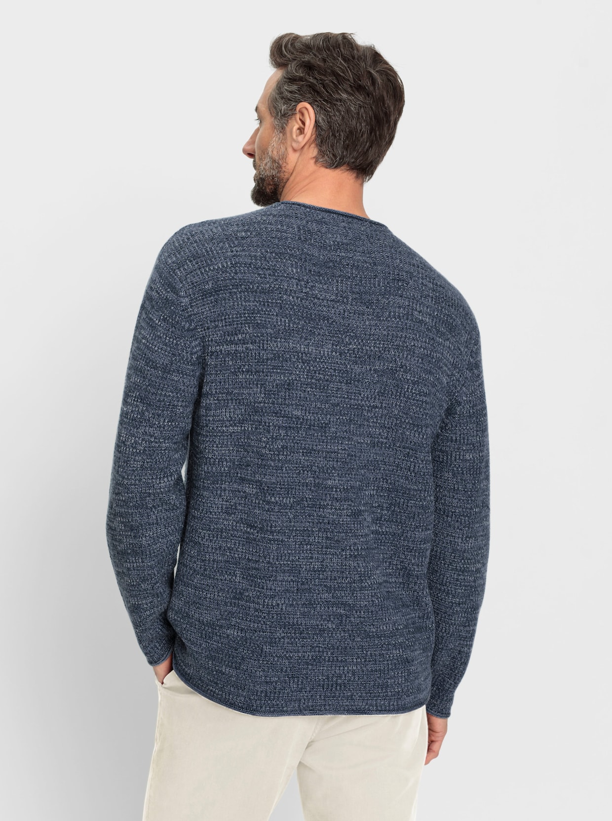 Marco Donati Pullover - rauchblau-meliert