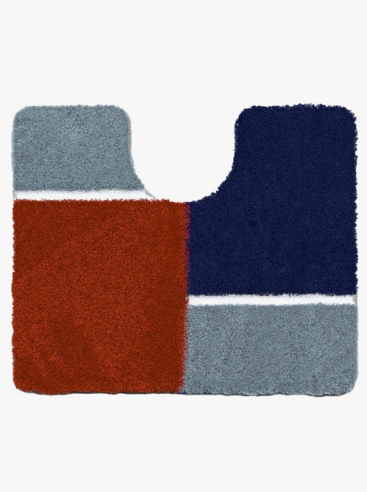Batex Badematte - rot-blau