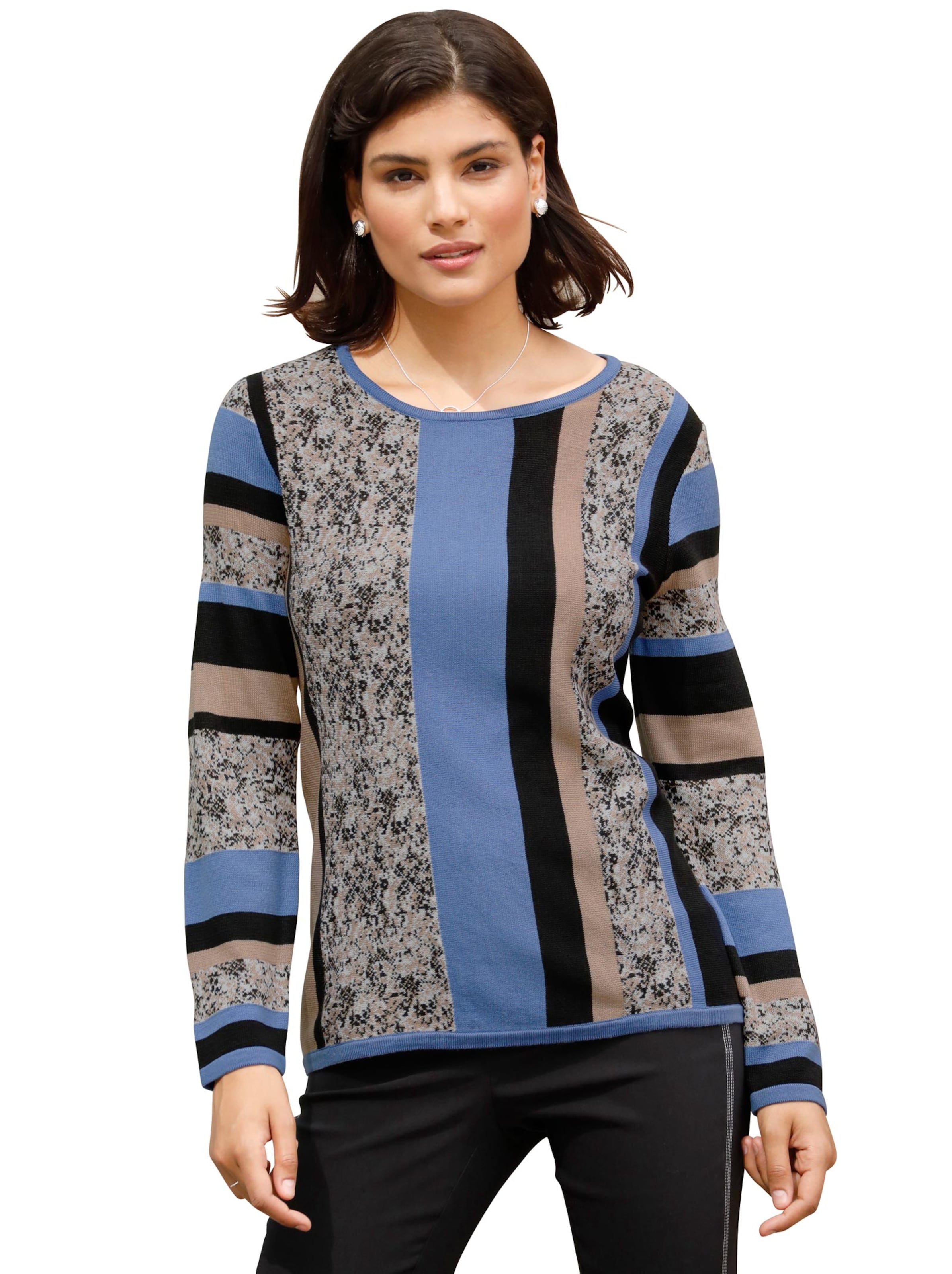 Pullover - kornblume-gemustert