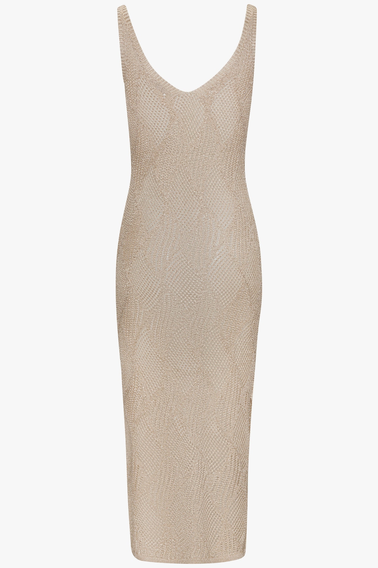 LASCANA Robe en tricot - beige-couleur or