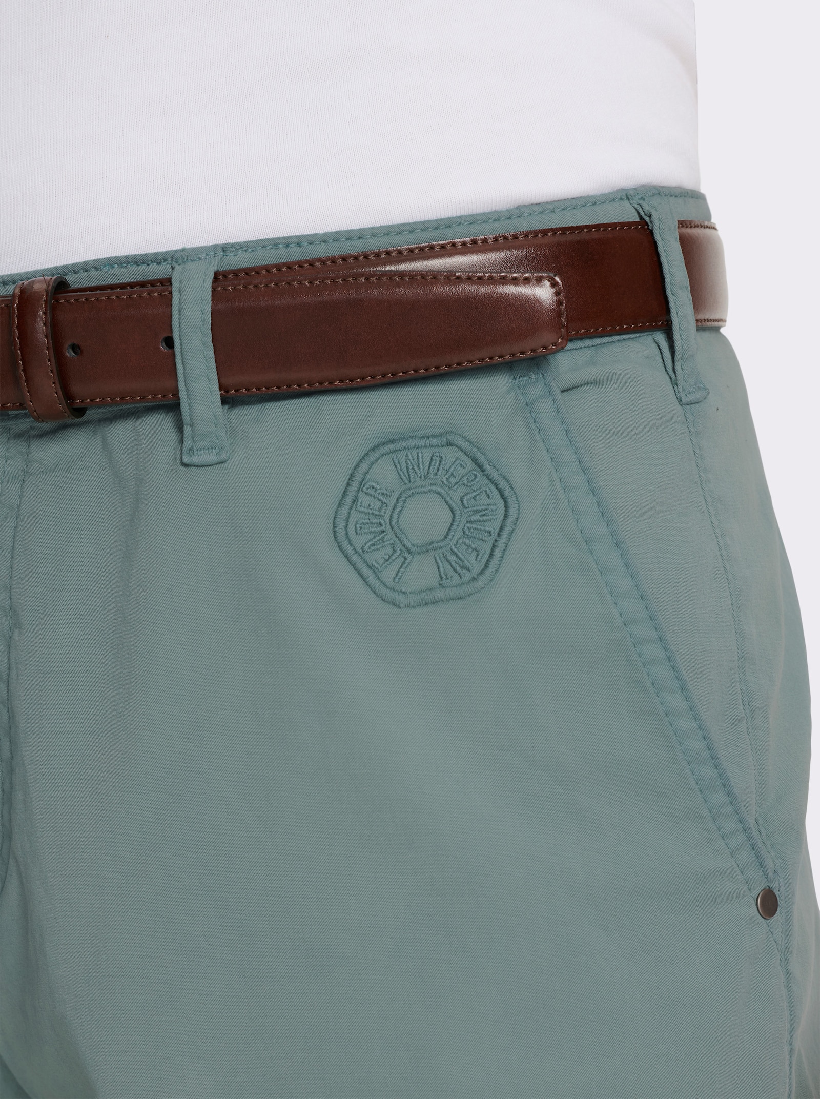 Marco Donati Bermudas aus Twill-Qualität - jade