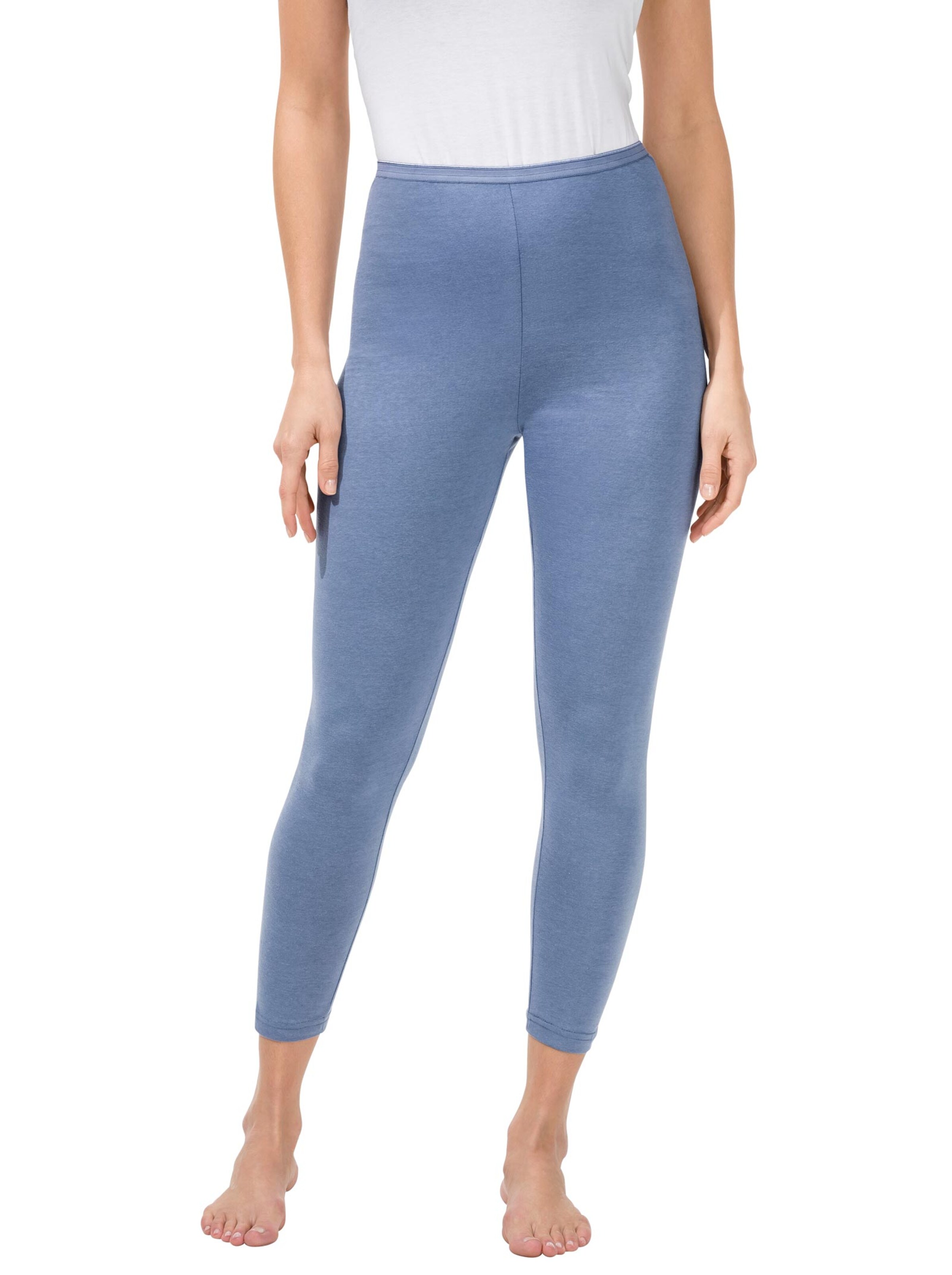 Hose lang - bleu-meliert