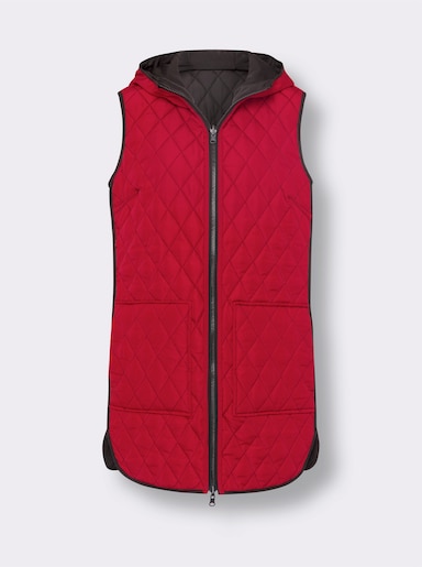 Keerbaar gilet - rood/zwart