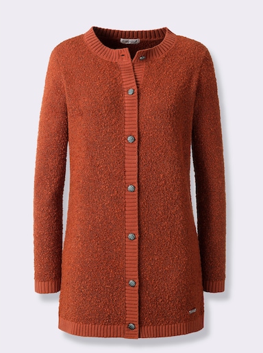 Strickjacke - rostrot