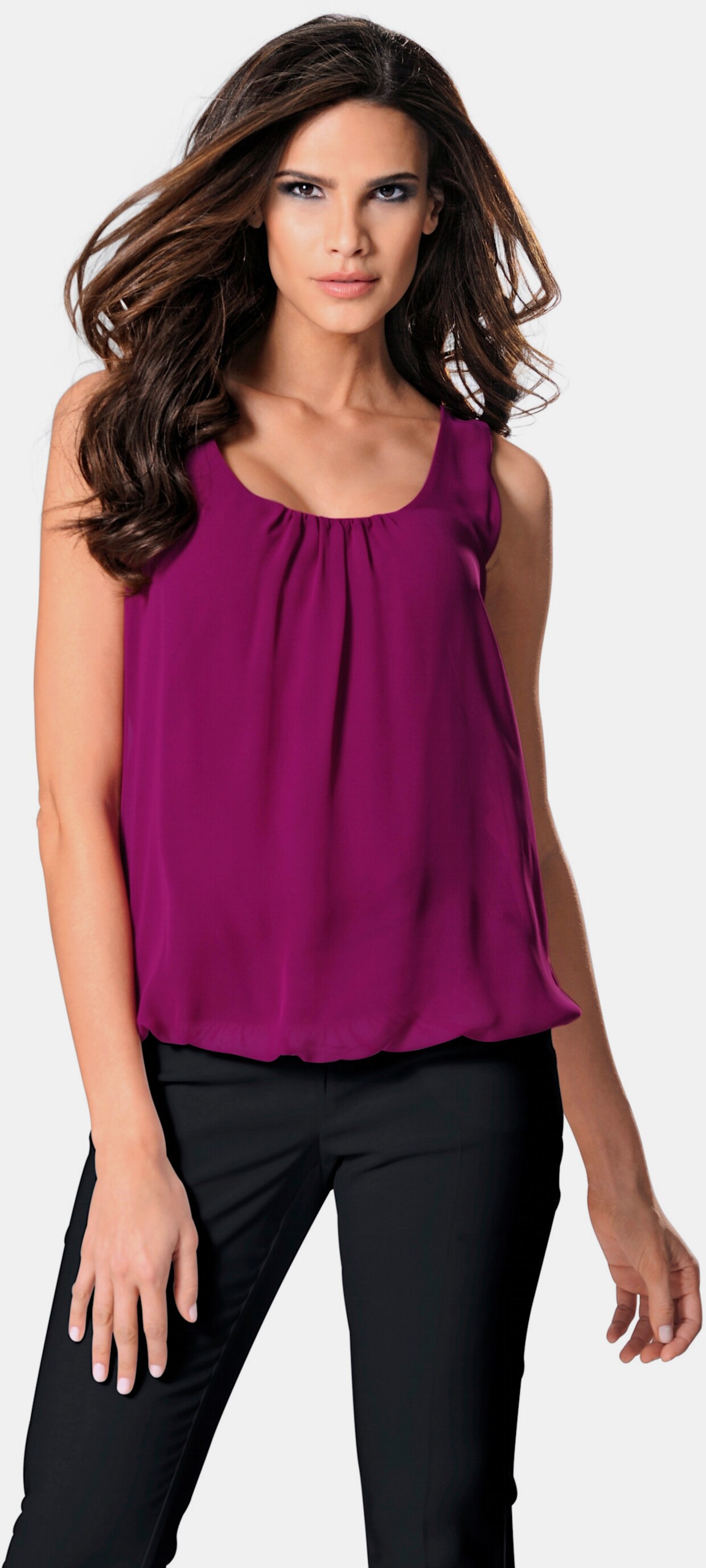 heine Blousetop - bessenrood