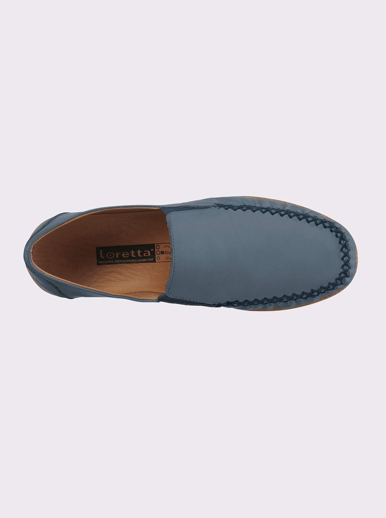 Loretta Slipper - taubenblau