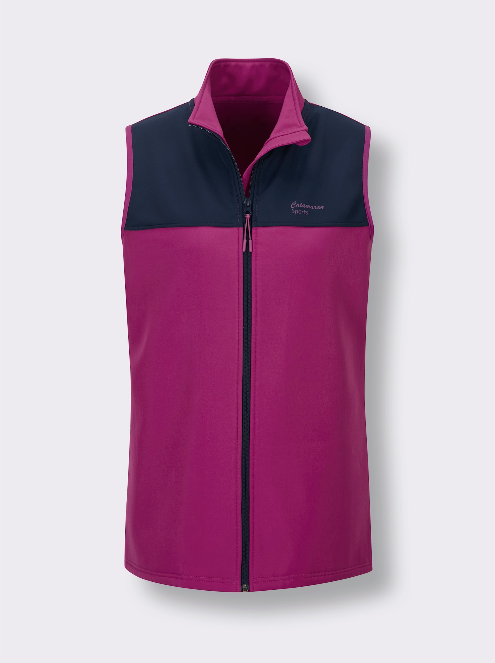 Catamaran Sports Softshellweste mit Fleece-Innenseite - magenta-marine
