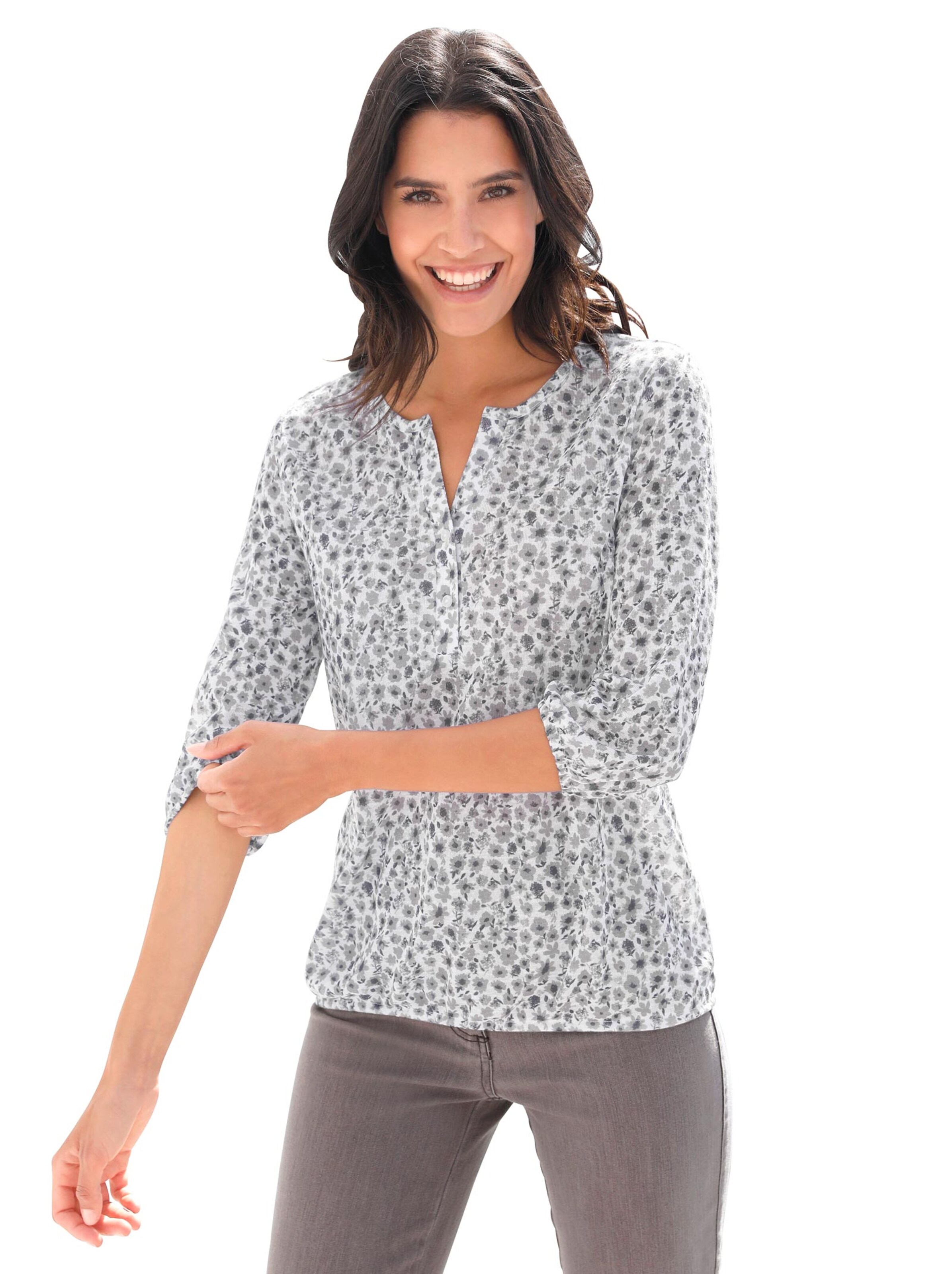 Shirt - grau-gemustert