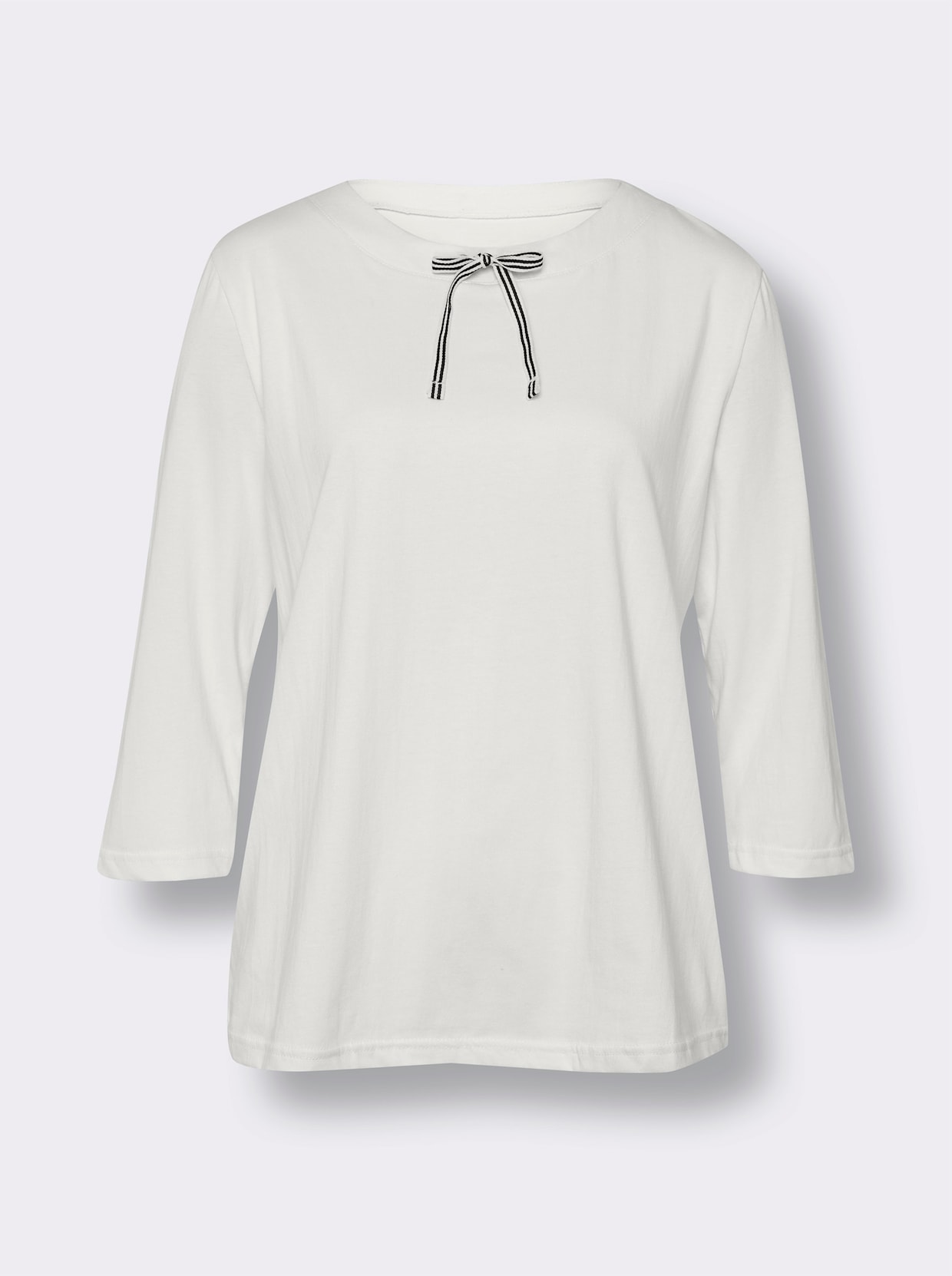 Shirt met 3/4-mouw - ecru