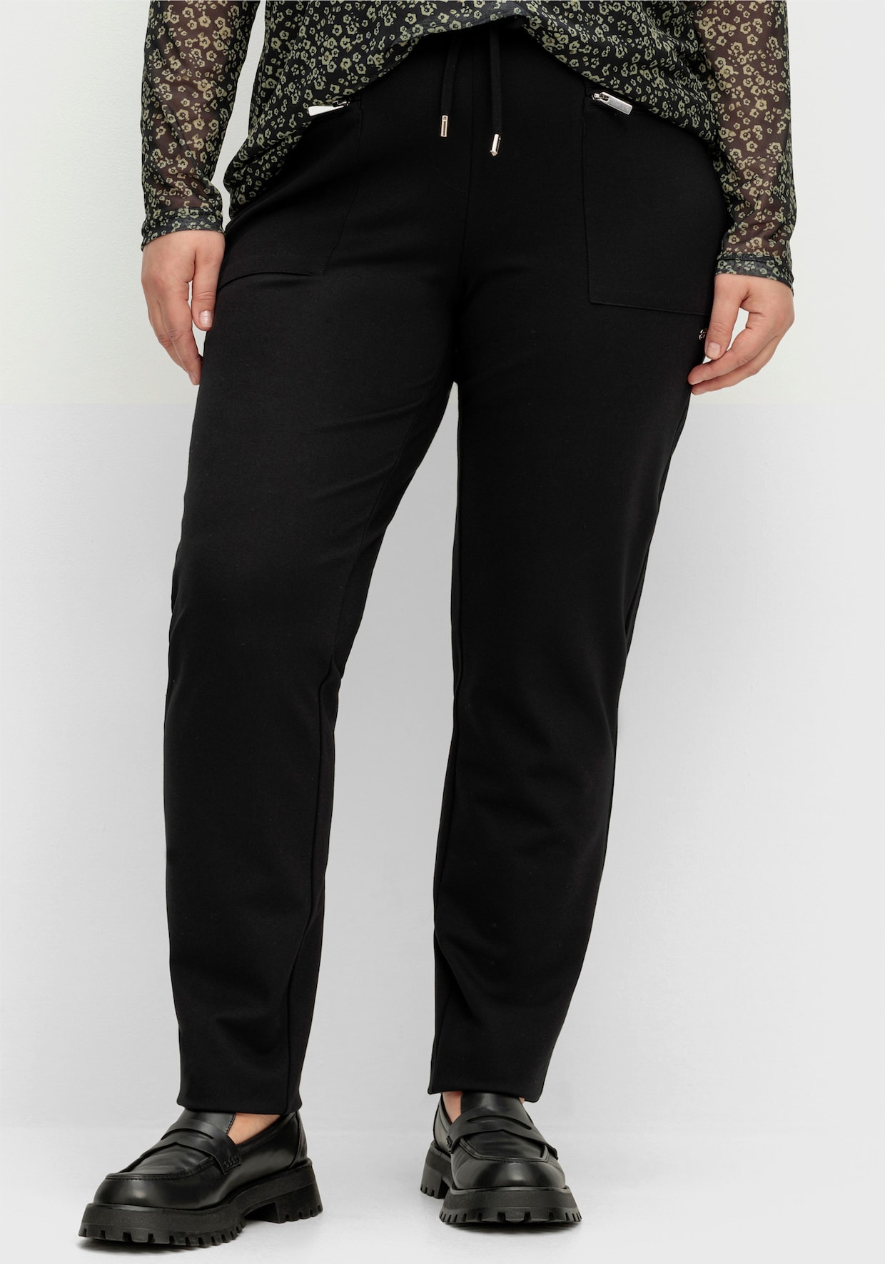 sheego Jogpants - zwart