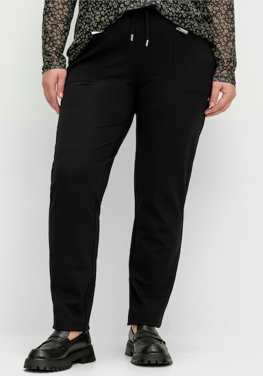 sheego Jogg Pants - schwarz